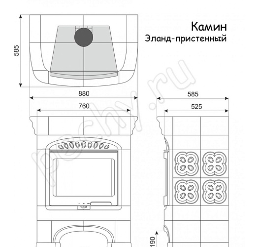 Contura эланд центральный. керамика: бирюза, ваниль, карамель, олива, малахит, шоколад, вишня_3